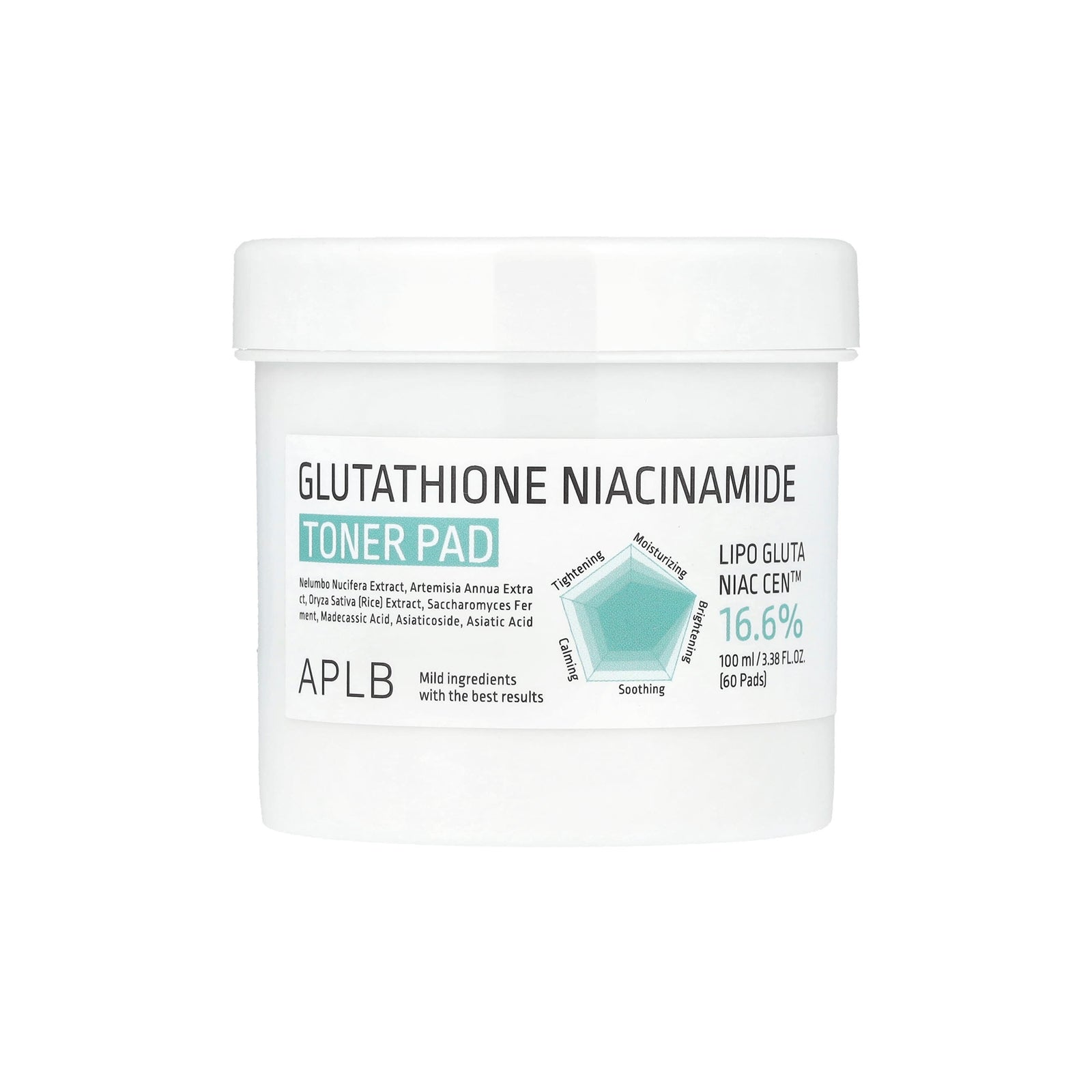aplb glutathione niacinamide toner pad 60pcs – W cosmetics Bpc 157 research Size (mL):10mL how much bac water