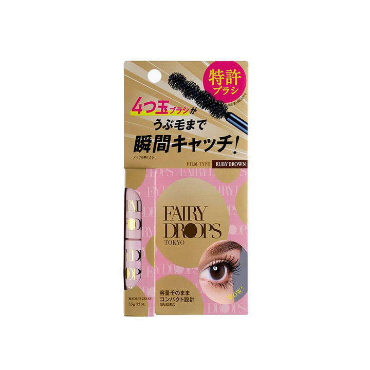 Fairydrops Quattro Rush (Mascara Film Type Ruby Brown)