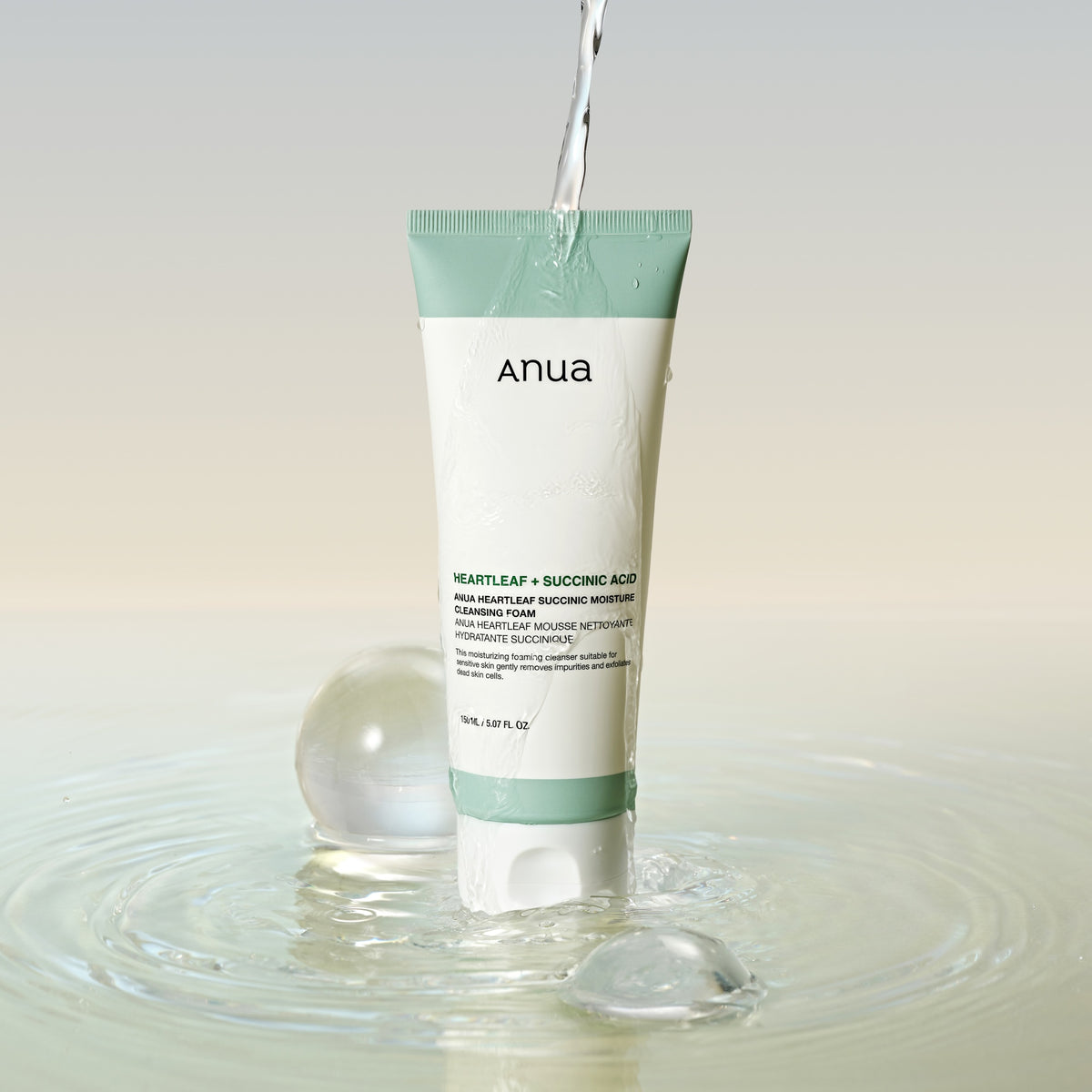 Anua Heartleaf Succinic Moisture Cleansing Foam