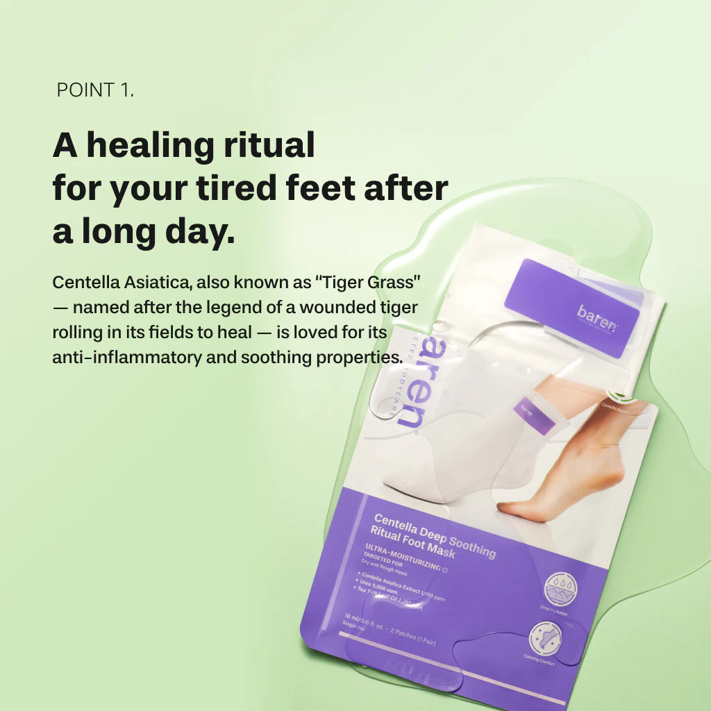 Baren Centella Deep Soothing Ritual Foot Mask 2ea