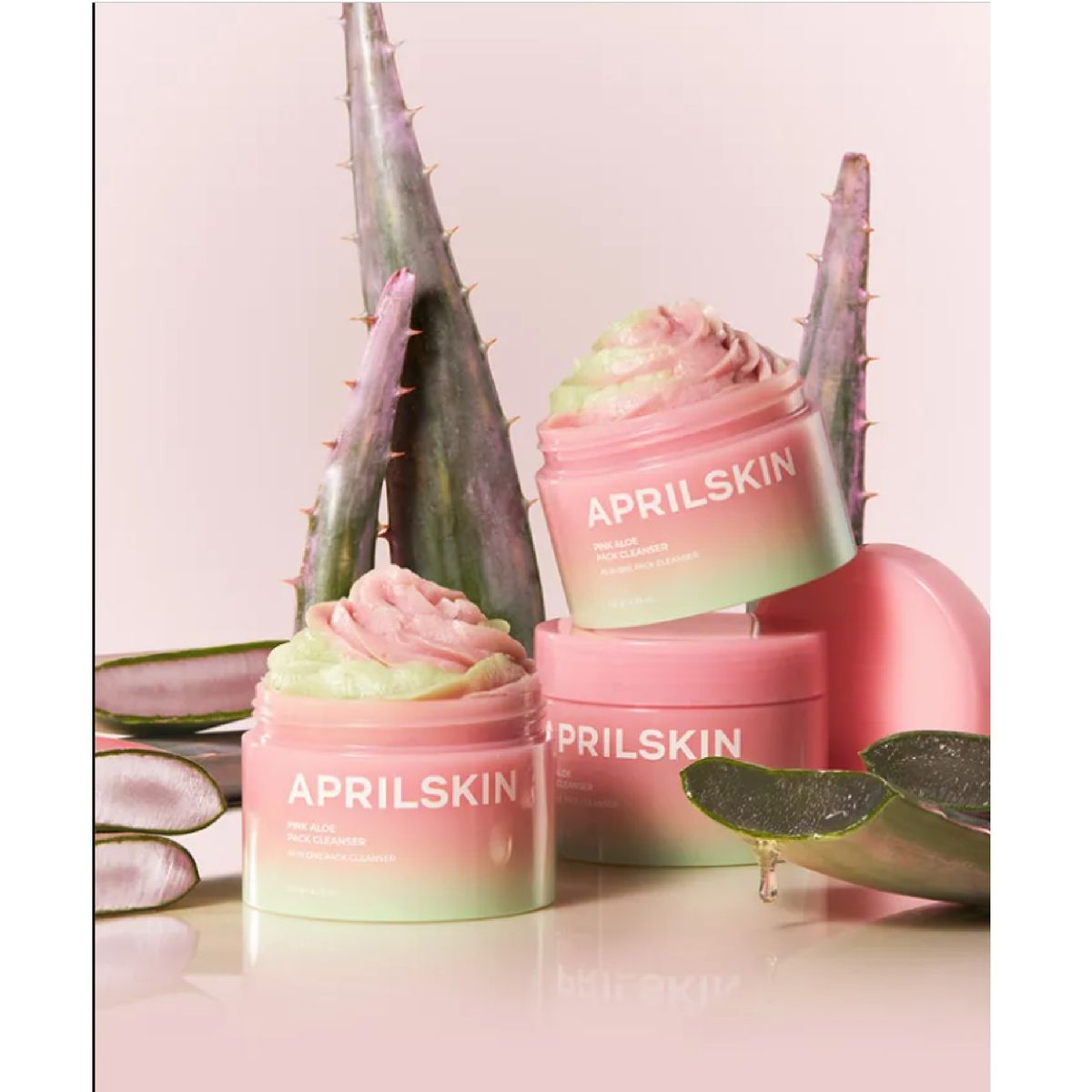 April Skin Pink Aloe Pack Cleanser 120g