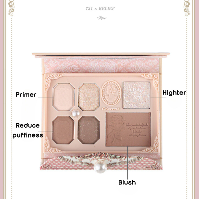 Colorrose Western Antique Six Color Makeup Palette