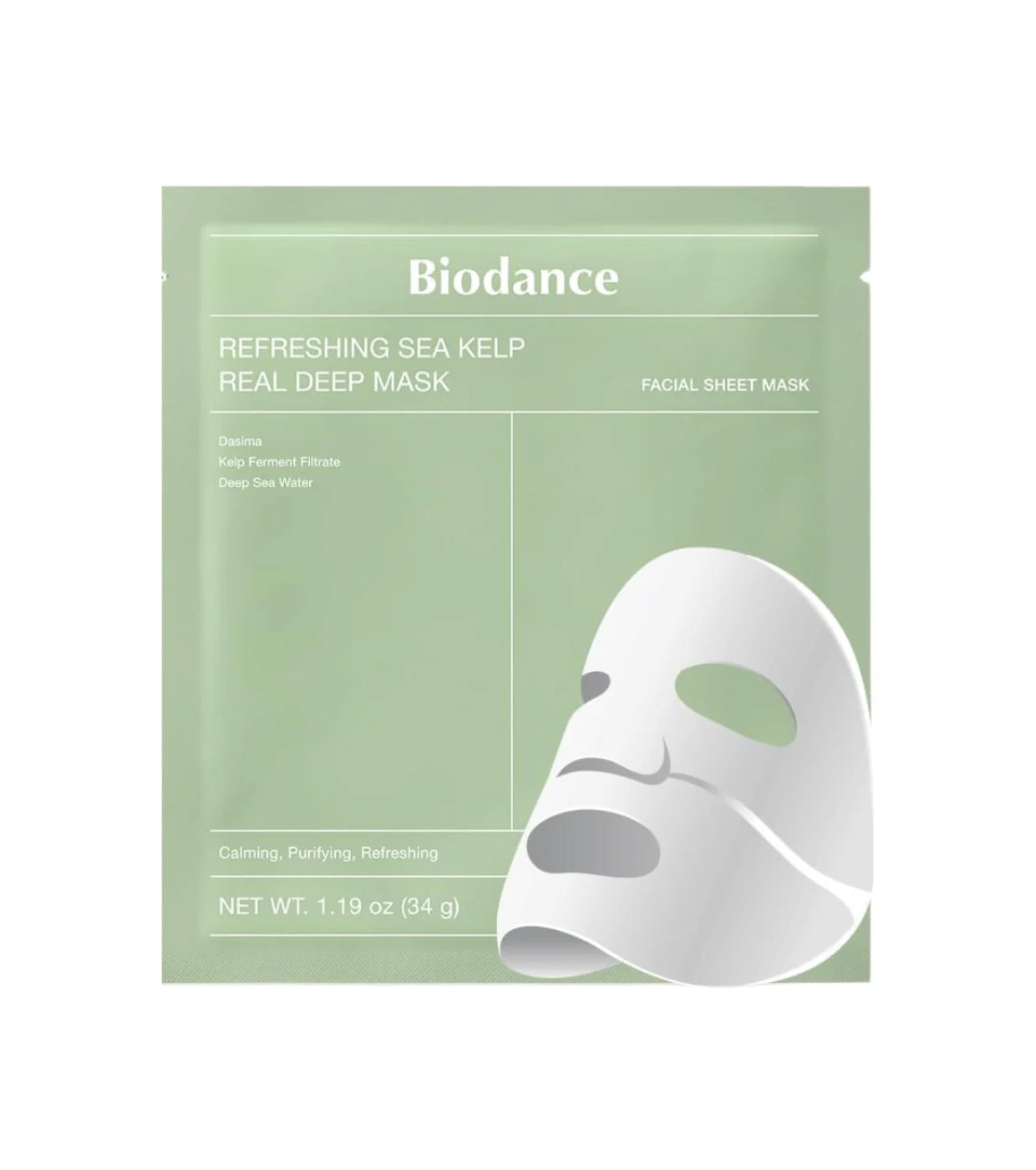 Biodance Refreshing Sea Kelp Real Deep Mask 1Pcs