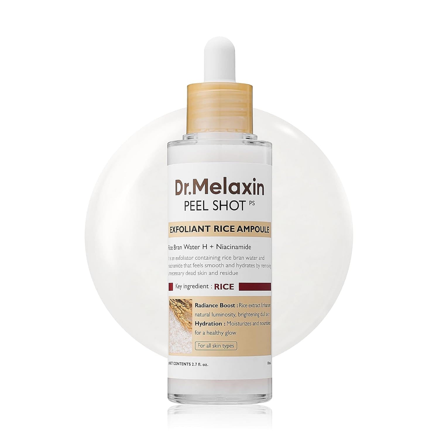 Dr.Melaxin Peel Shot Exfoliating Rice Ampoule 80ml