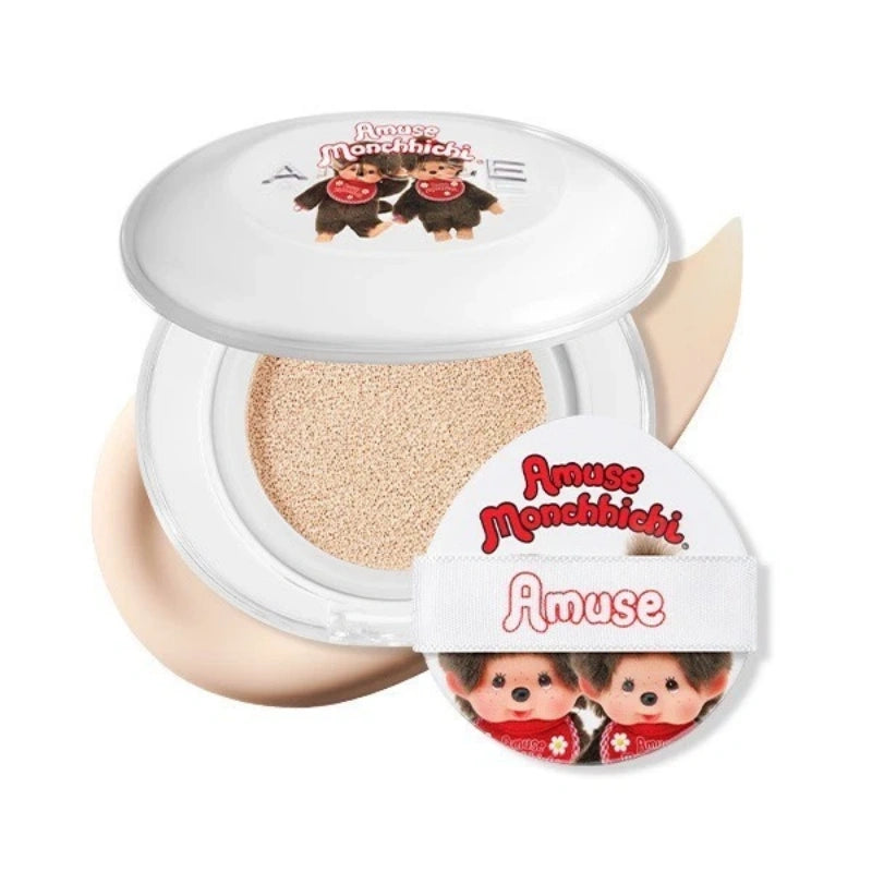 Amuse X Monchhichi Ceramic Skin Perfector Cushion Set