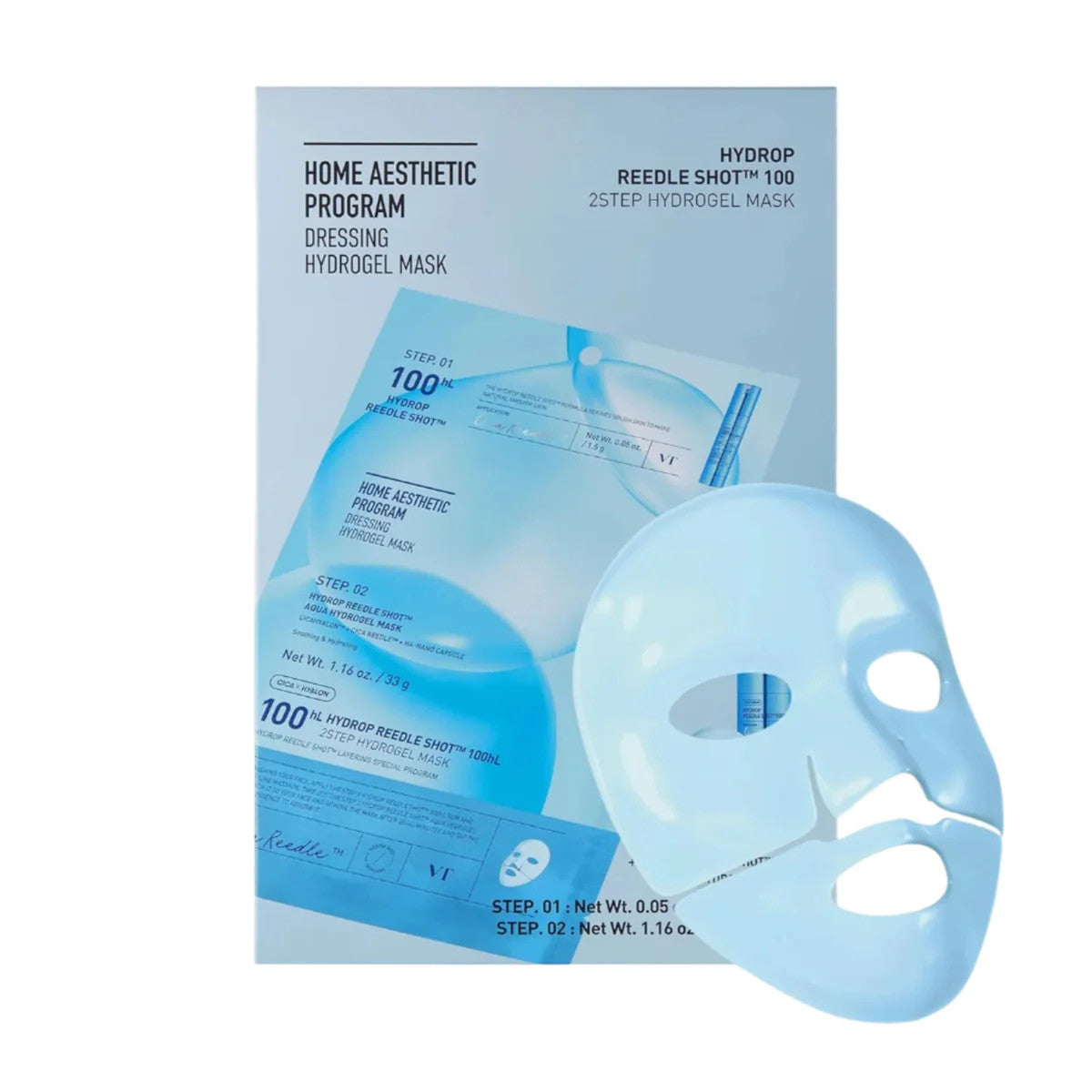 VT Cosmetics Hydrop Reedle Shot 100hl 2-Step Hydrogel Mask 1pc
