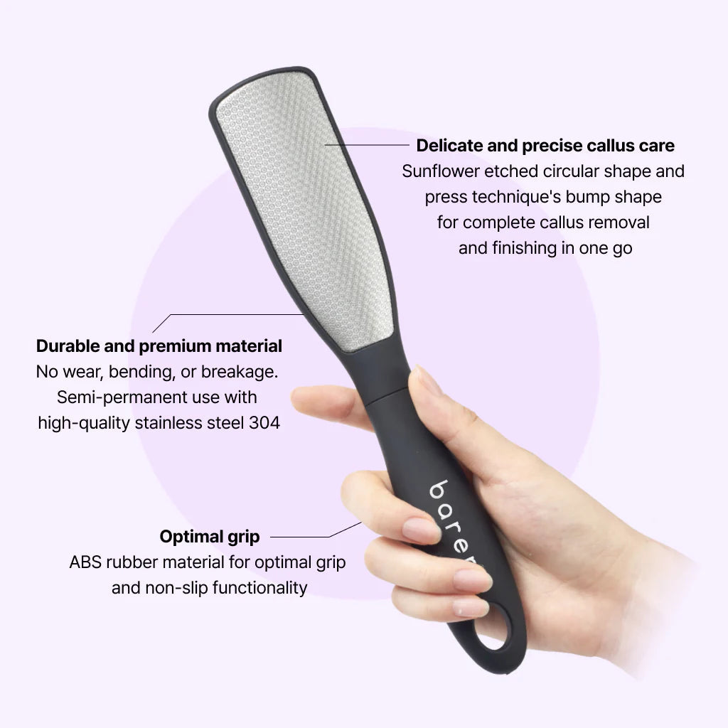 Baren Callus Remover Magic Stainless Pro Double Sided Foot File