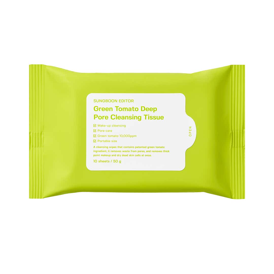 Sungboon Editor Green Tomato Deep Pore Cleansing Tissue 50g (10pcs)