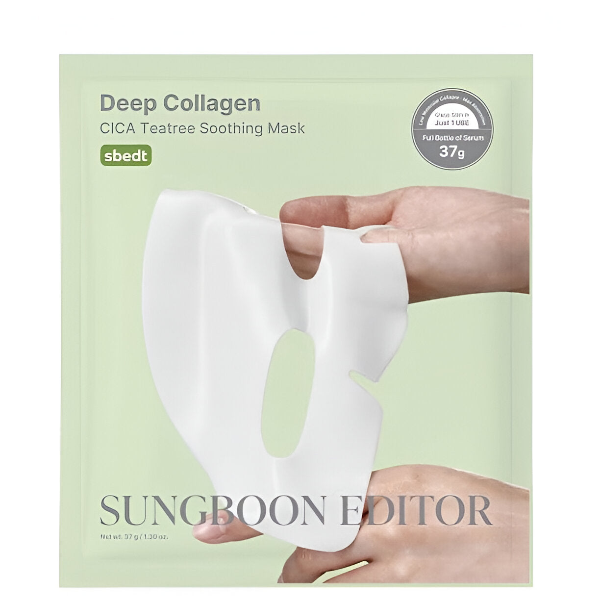 Sungboon Editor Deep Collagen Cica Teatree Soothing Mask 37g 1Pc