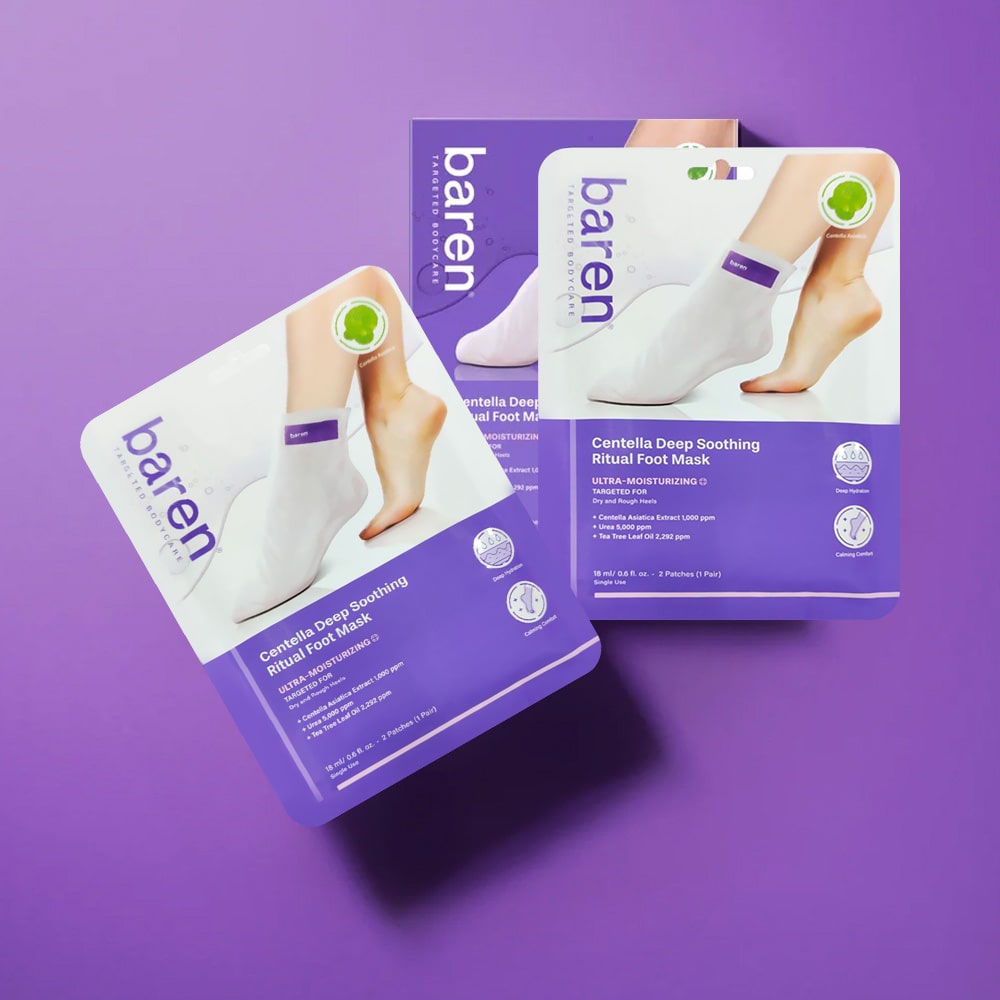 Baren Centella Deep Soothing Ritual Foot Mask 2ea