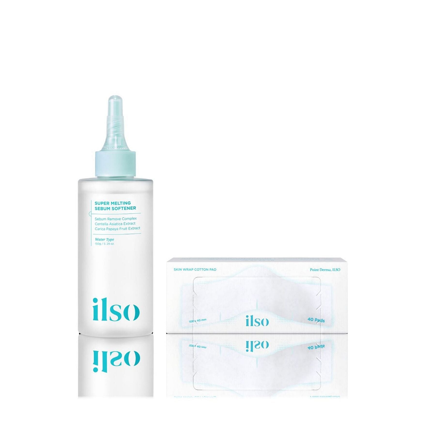 Ilso Super Melting Sebum Softener 150g + Skin Wrap Cotton Pad Set