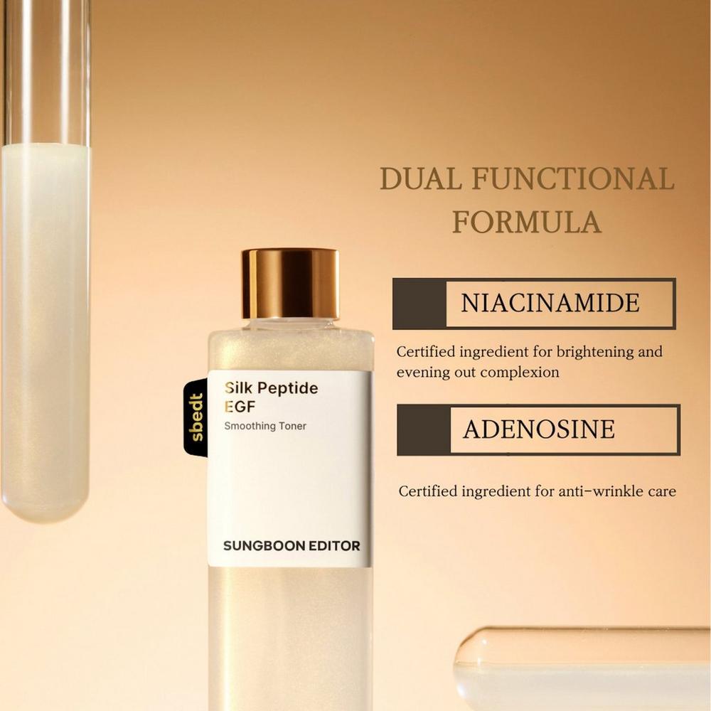 Sungboon Editor Silk Peptide EGF Intensive Smoothing Toner 300ml