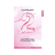 Numbuzin No.2 Rose PDRN Collagen Plumping Mask 1Pc