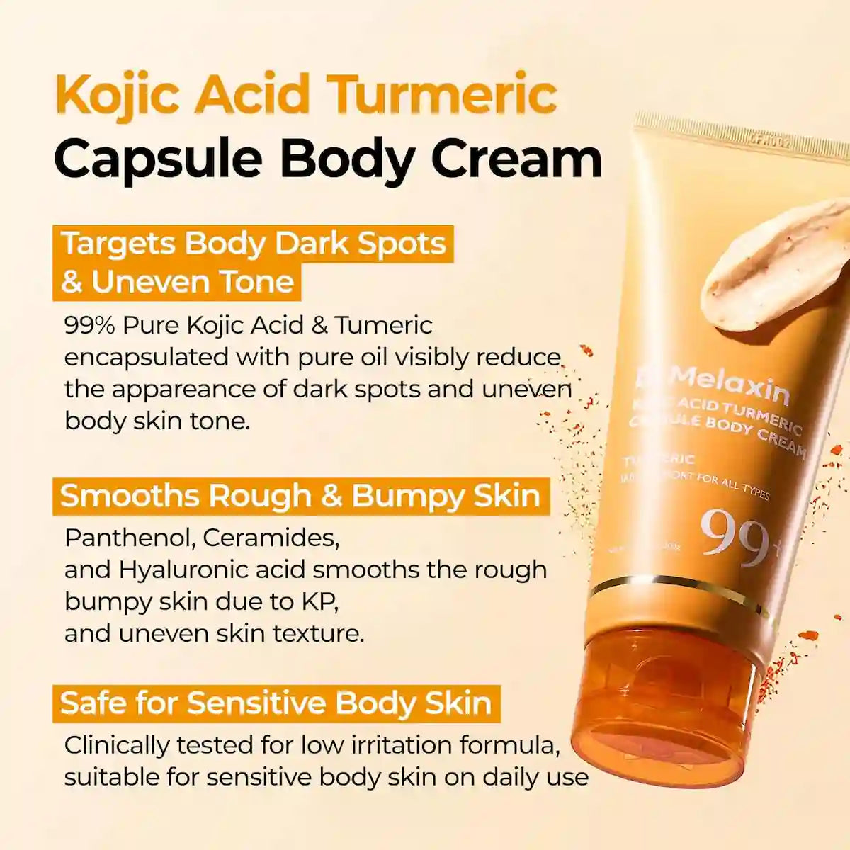 Dr.Melaxin Kojic Acid Turmeric Capsule Body Cream 200g