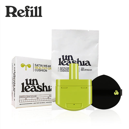 Unleashia Satin Wear Healthy-Green Cushion Refill (+Puff)