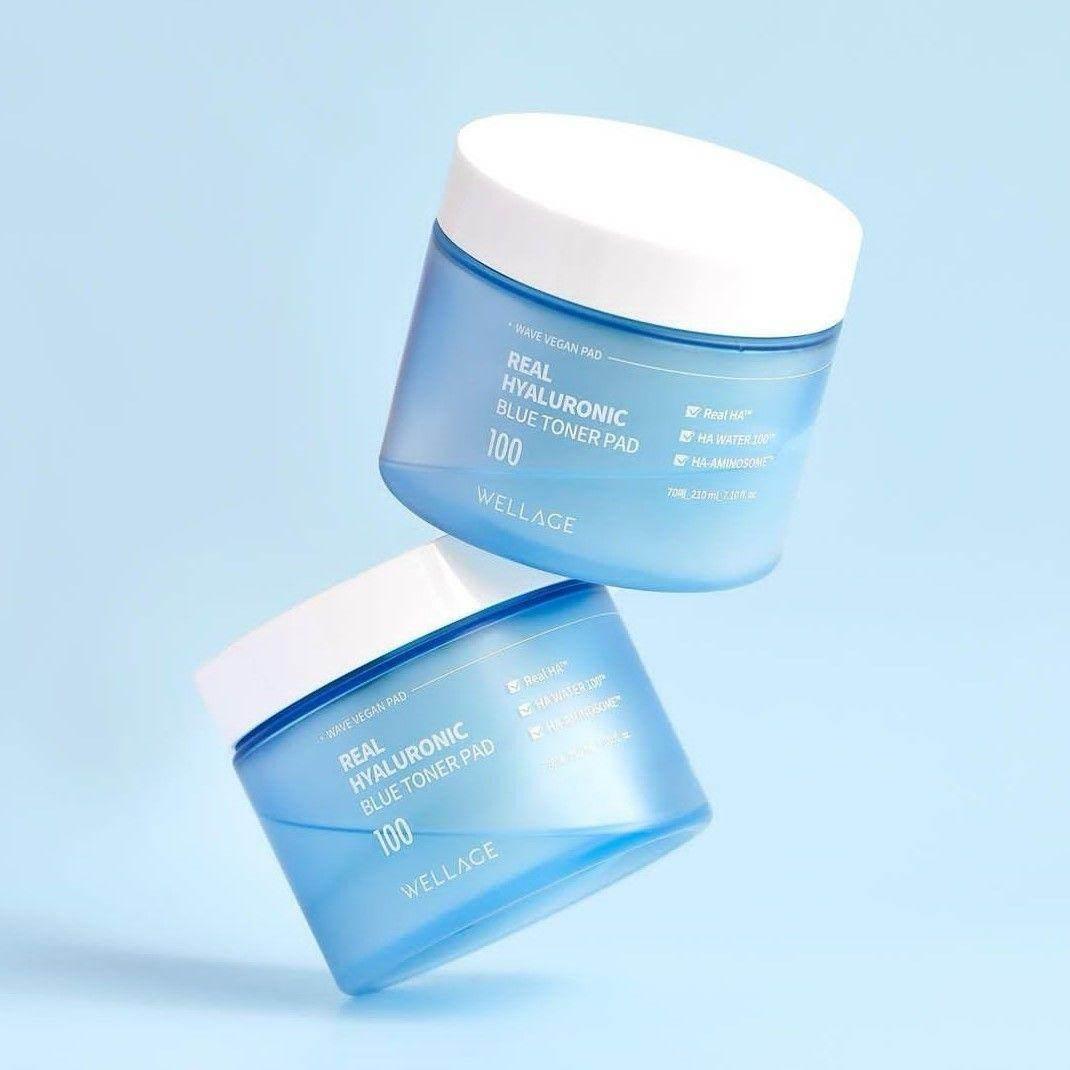 Wellage Real Hyaluronic Blue Toner Pad 210ml