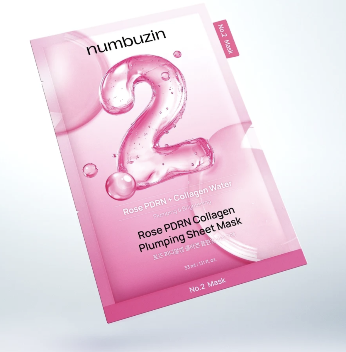 Numbuzin No.2 Rose PDRN Collagen Plumping Mask 1Pc