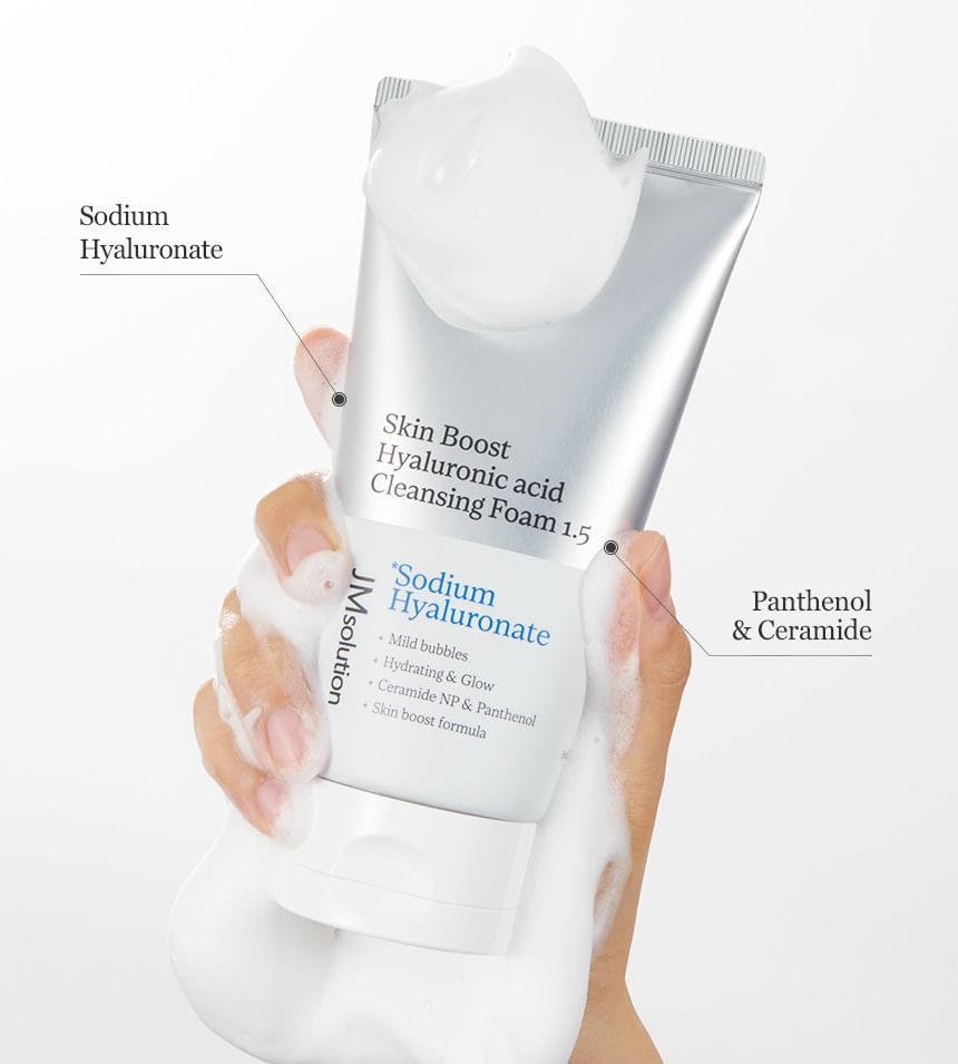 JM Solution Skin Boost Hyaluronic Acid Cleansing Foam 1.5