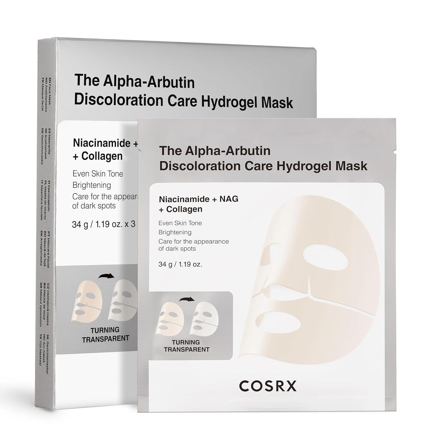 Cosrx The Arbutin Discoloration Hydrogel Mask 3pcs