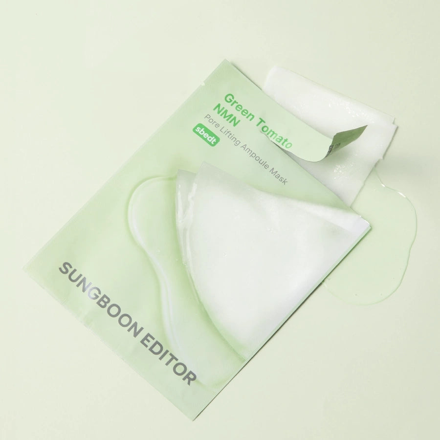 Sungboon Editor Green Tomato NMN Pore Lifting Ampoule Mask 1Box