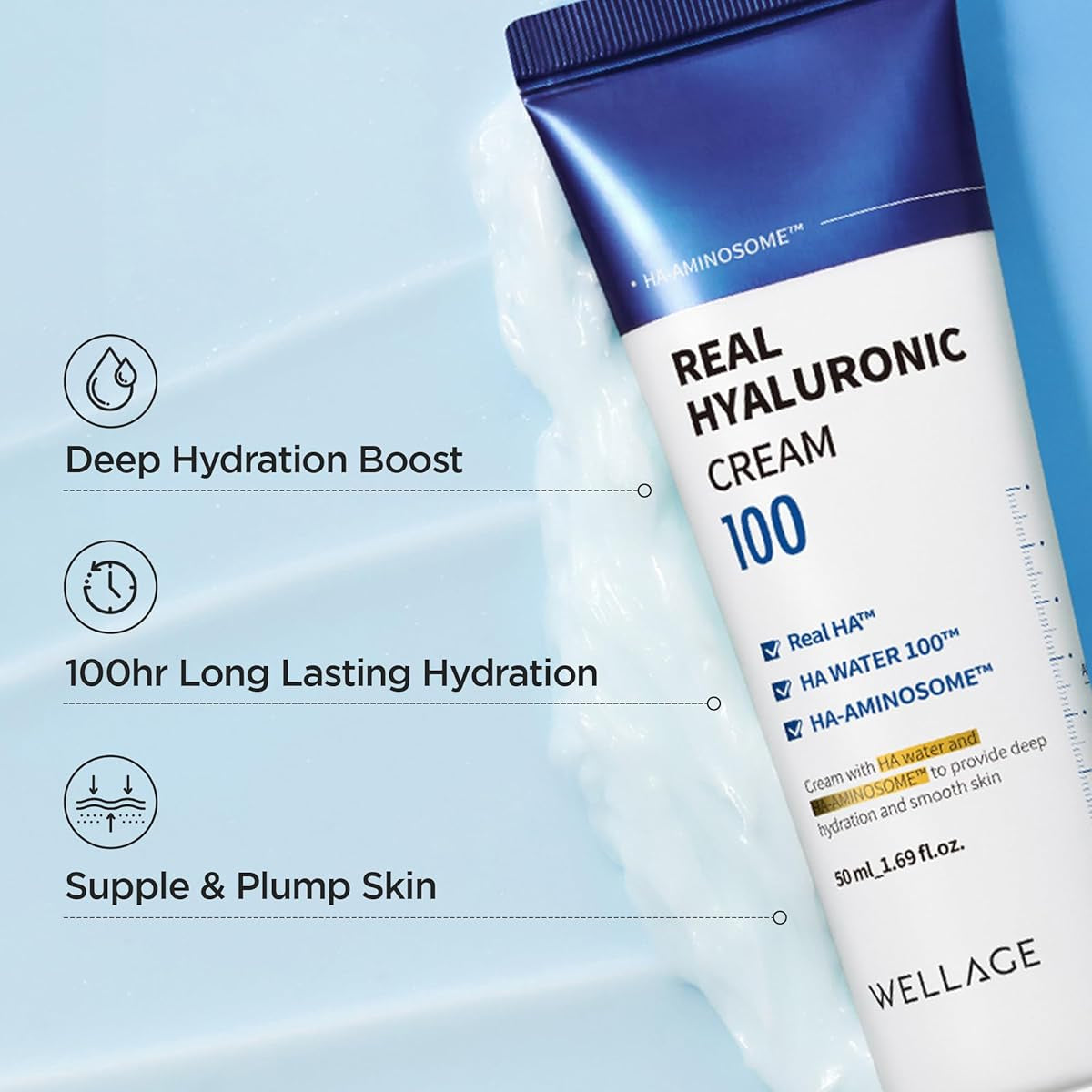 Wellage Real Hyaluronic 100 Cream 80ml