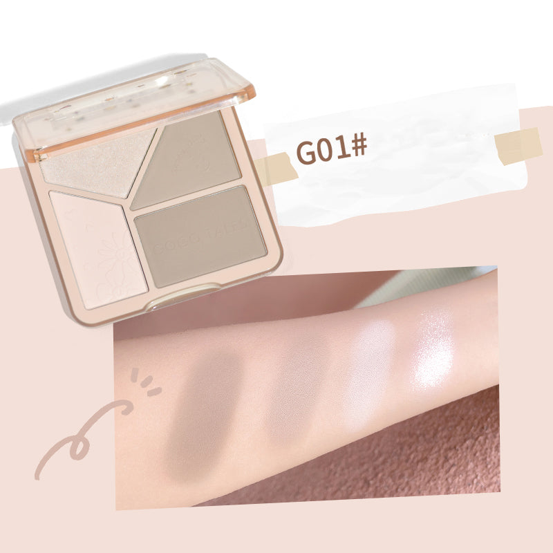 GogoTales Light Shadow Flawless Highlight Contouring Palette