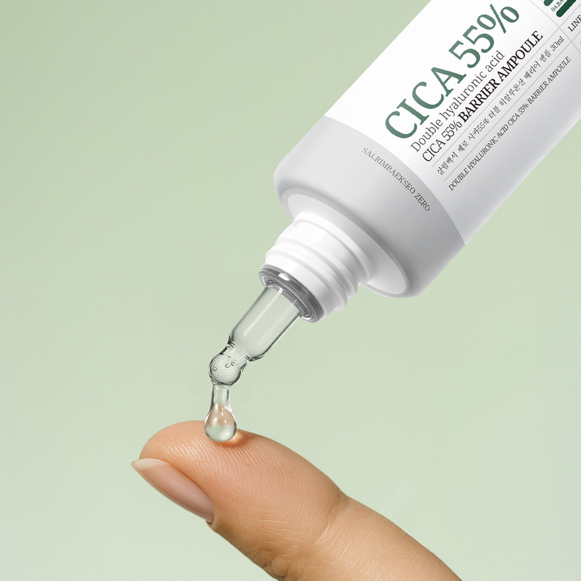 Salim Baekseo Double Hyaluronic Acid Cica 55% Barrier Ampoule 30ml