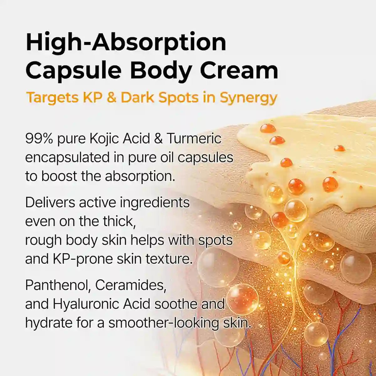 Dr.Melaxin Kojic Acid Turmeric Capsule Body Cream 200g