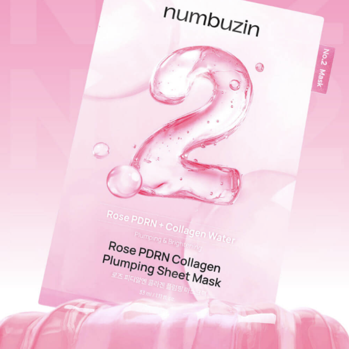 Numbuzin No.2 Rose PDRN Collagen Plumping Mask 1Pc
