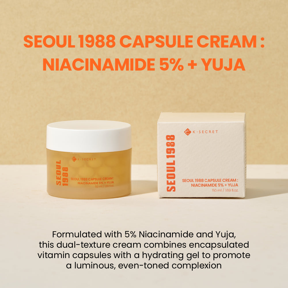 K-Secret Seoul 1988 Capsule Cream : Niacinamide 5% + Yuja 50ml