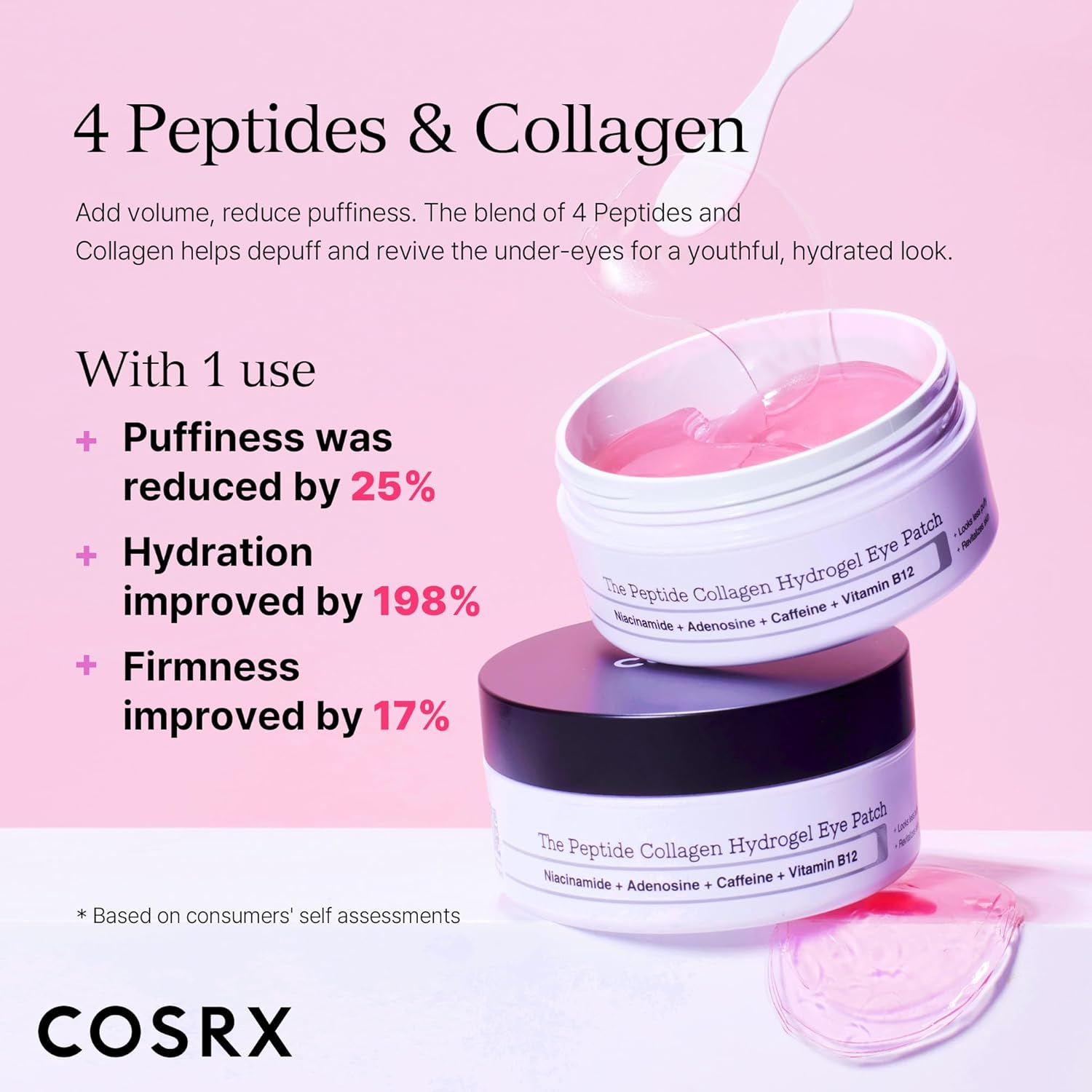 Cosrx The Peptide Collagen Hydrogel Eye Patch 60pcs