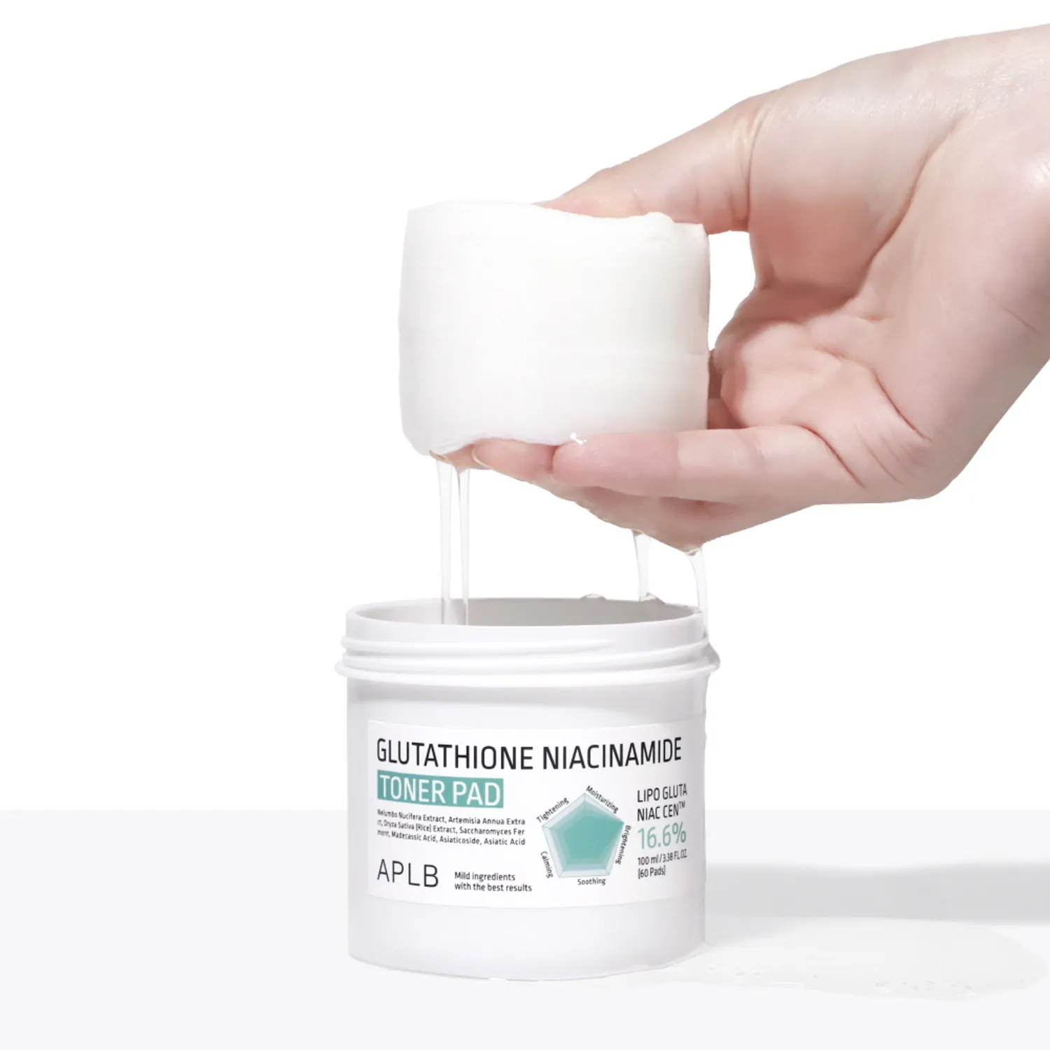 APLB Glutathione Niacinamide Toner Pad 60pcs