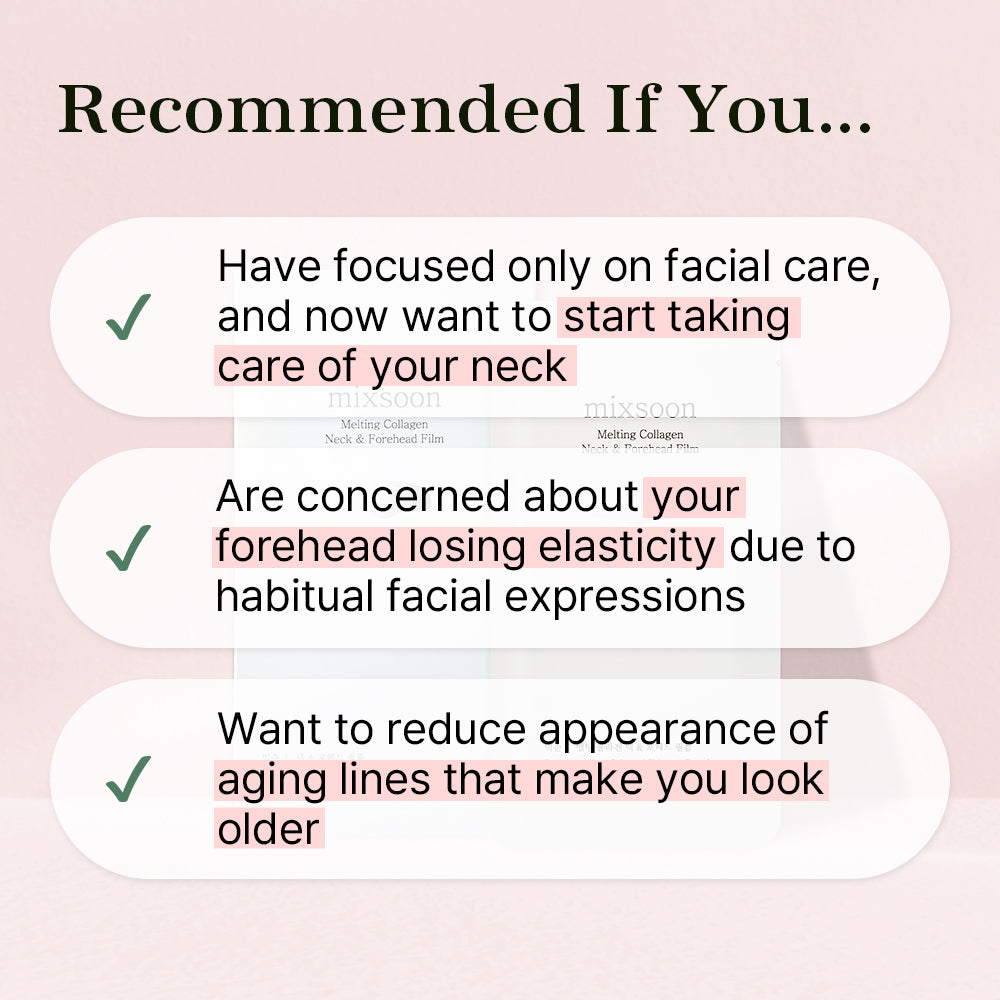 Mixsoon Melting Collagen Neck & Forehead Film 1pc