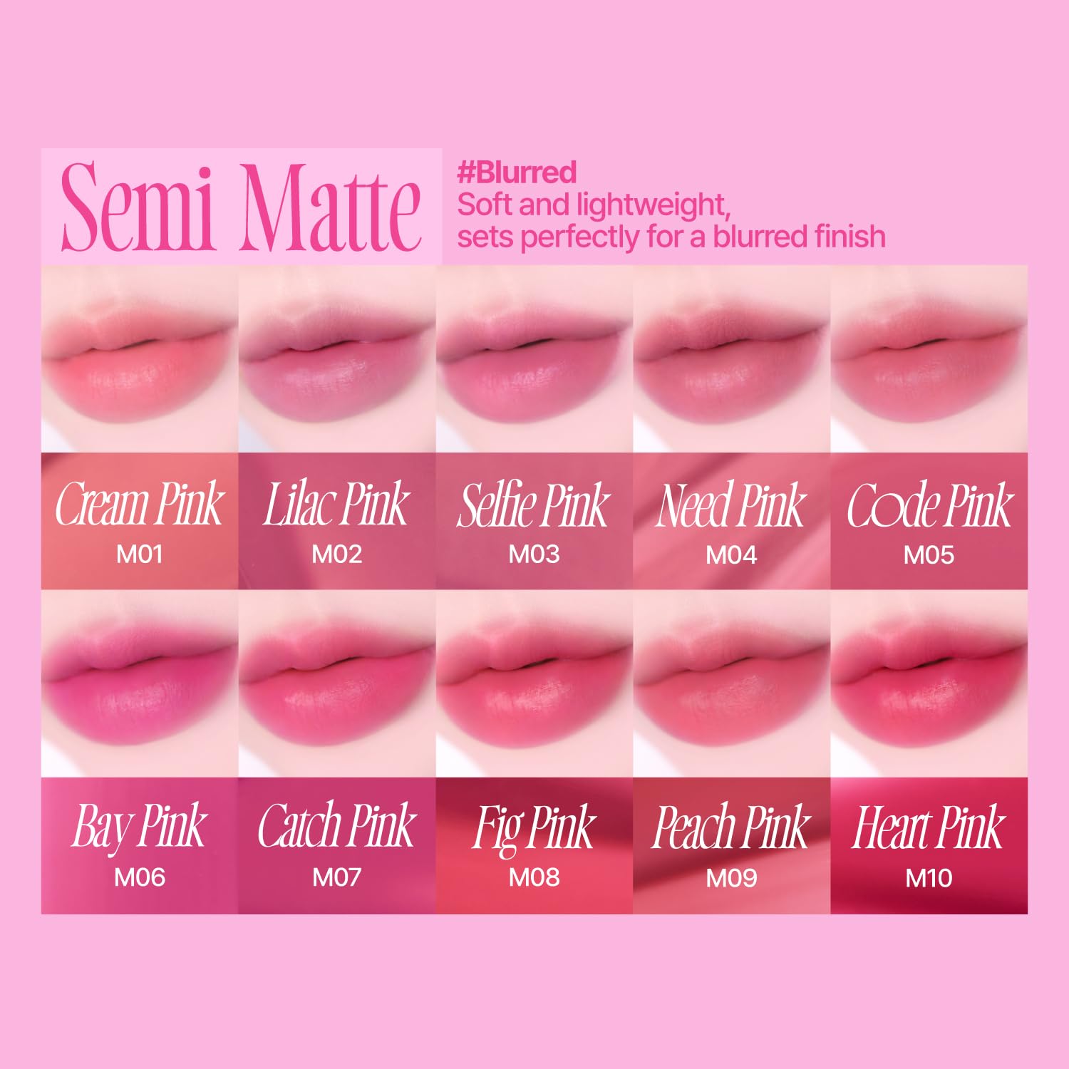 PINK OBSESSION STAY-FIT LIP TINT M07 CATCH PINK