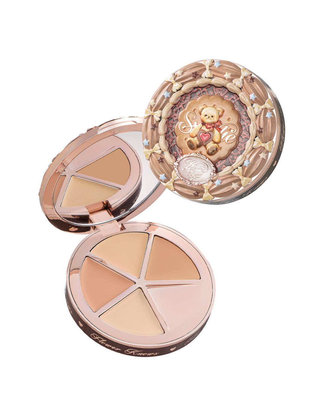 Flower Knows The Sweetie Bear Collection 4-Color Concealer Palette