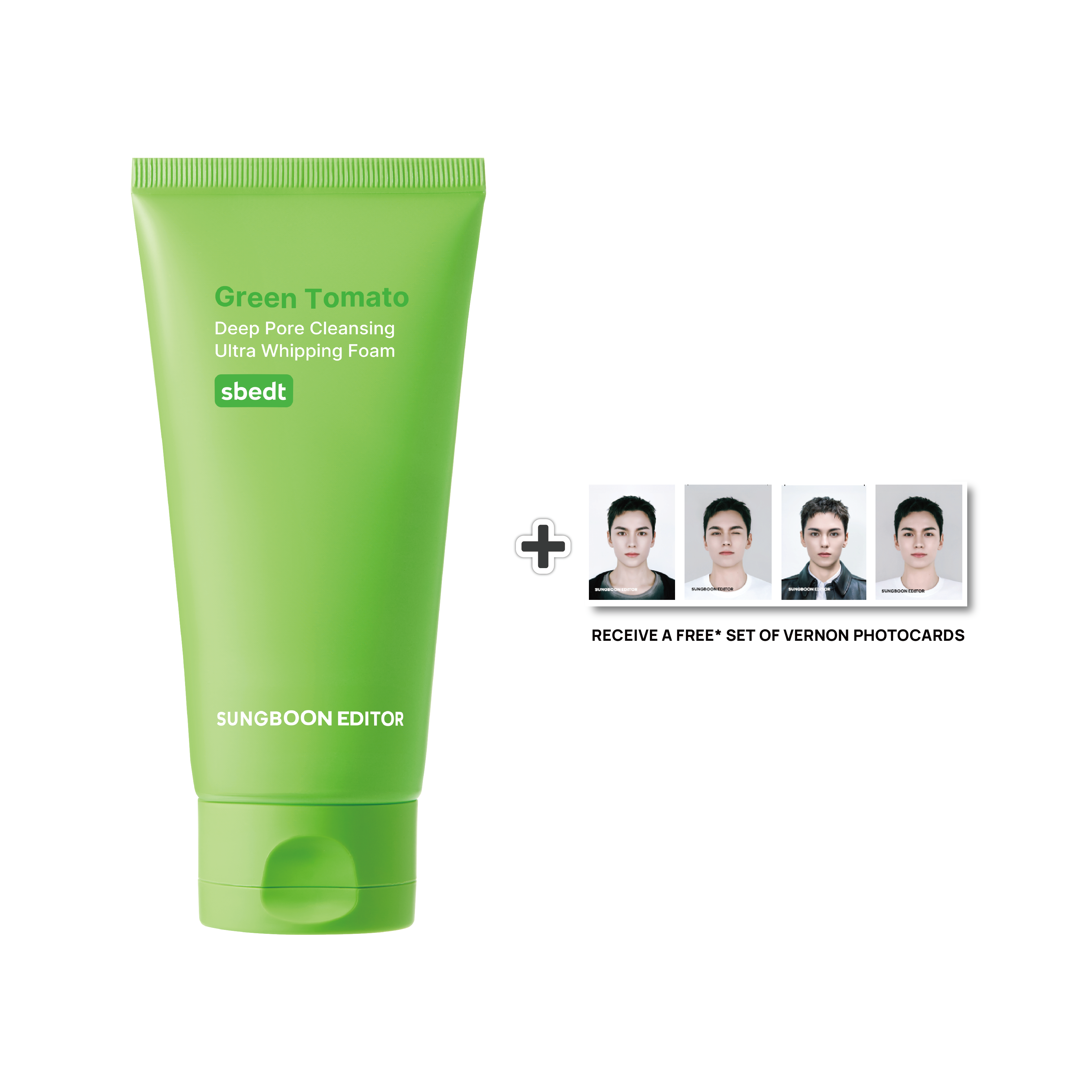 Sungboon Editor Green Tomato Deep Pore Cleansing Ultra Whipping Foam 120g