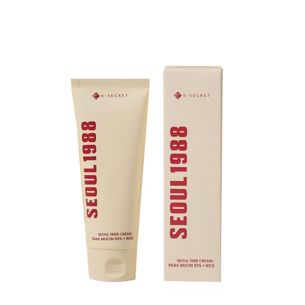 K-Secret Seoul 1988 Cream : Snail Mucin 93% + Rice 100ml