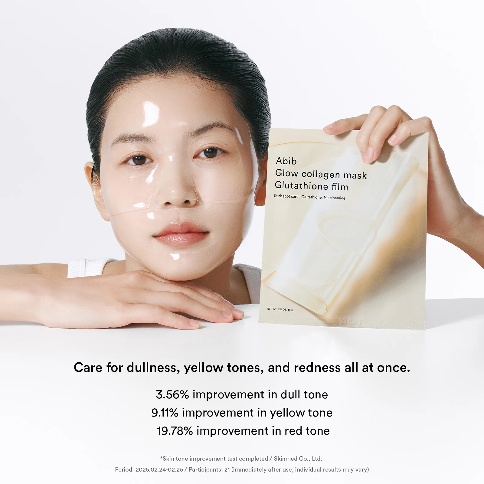 Abib Glow Collagen Mask Glutathione Film 1Pcs