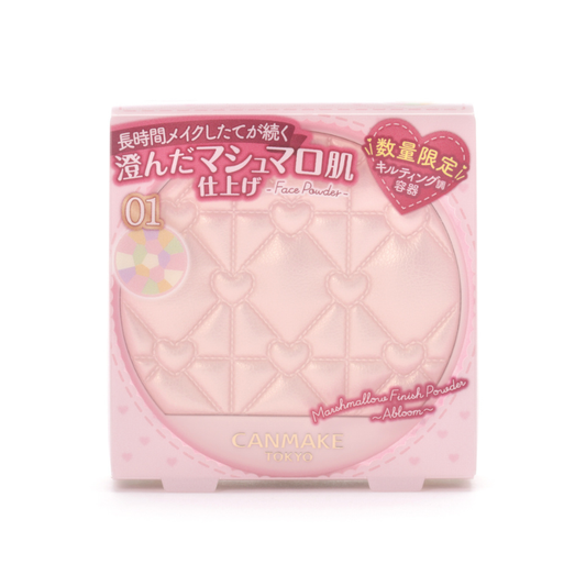 Canmake Marshmallow Finish Powder ~Abloom~ Tweed Package 01 Qulting Bouquet