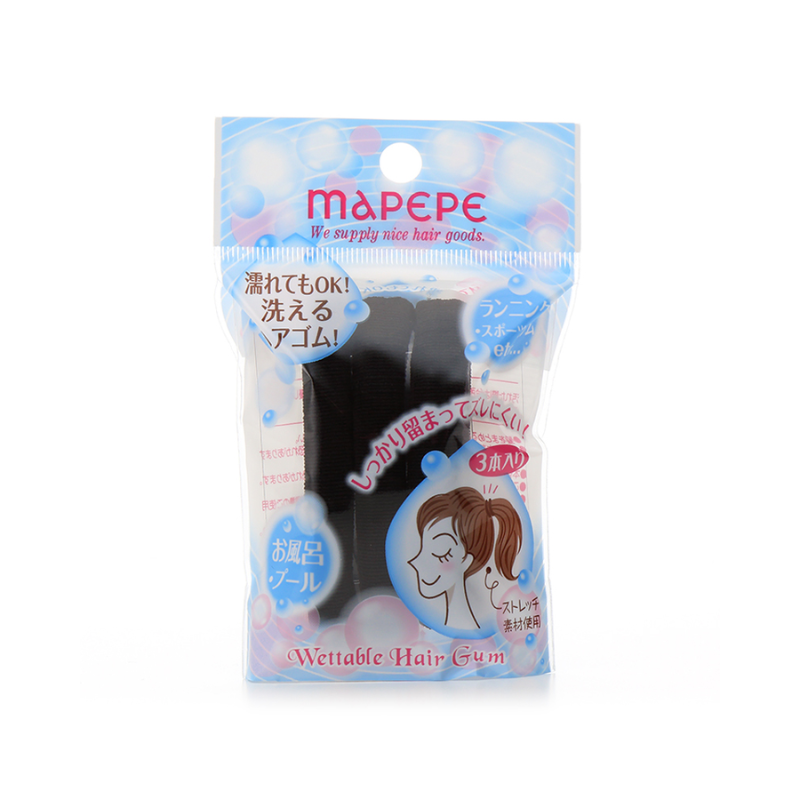 Mapepe Wettable Hair Gum 3P BK