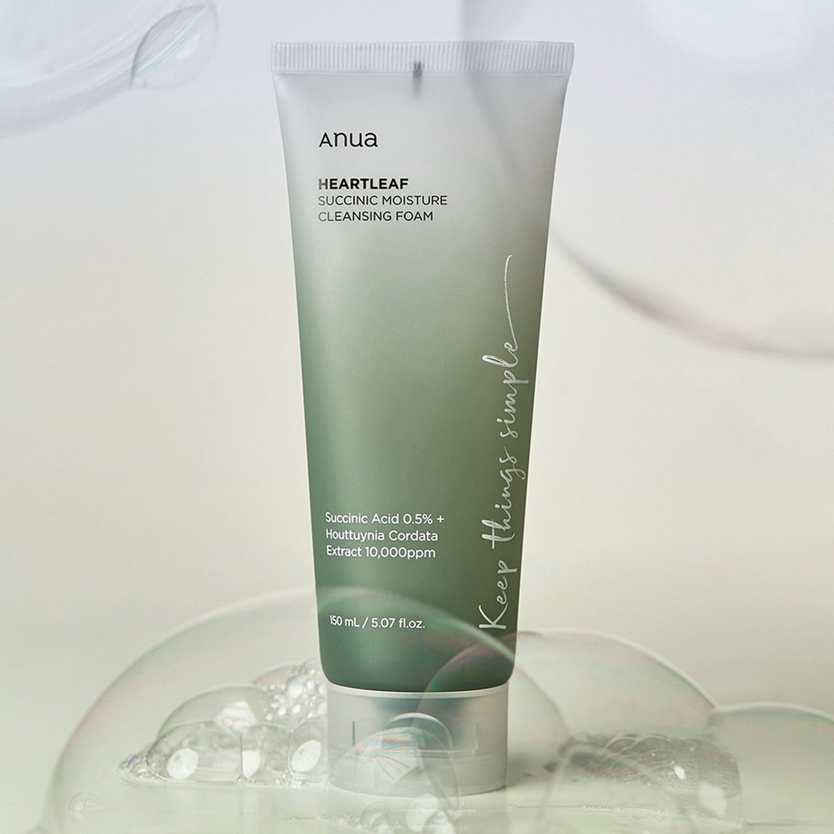 Anua Heartleaf Succinic Moisture Cleansing Foam