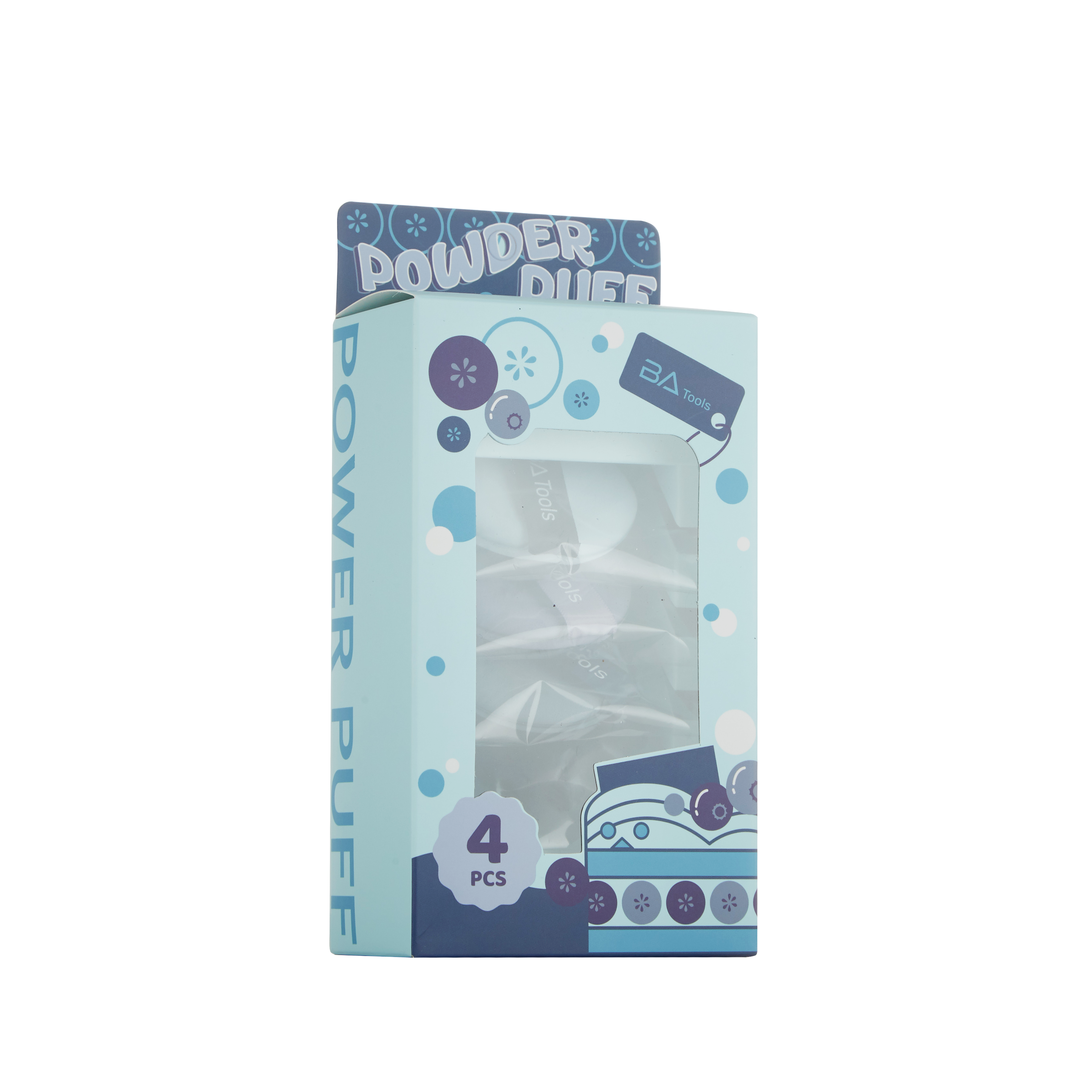 BA Tools Cushion Puff 4pcs Blueberry Cake