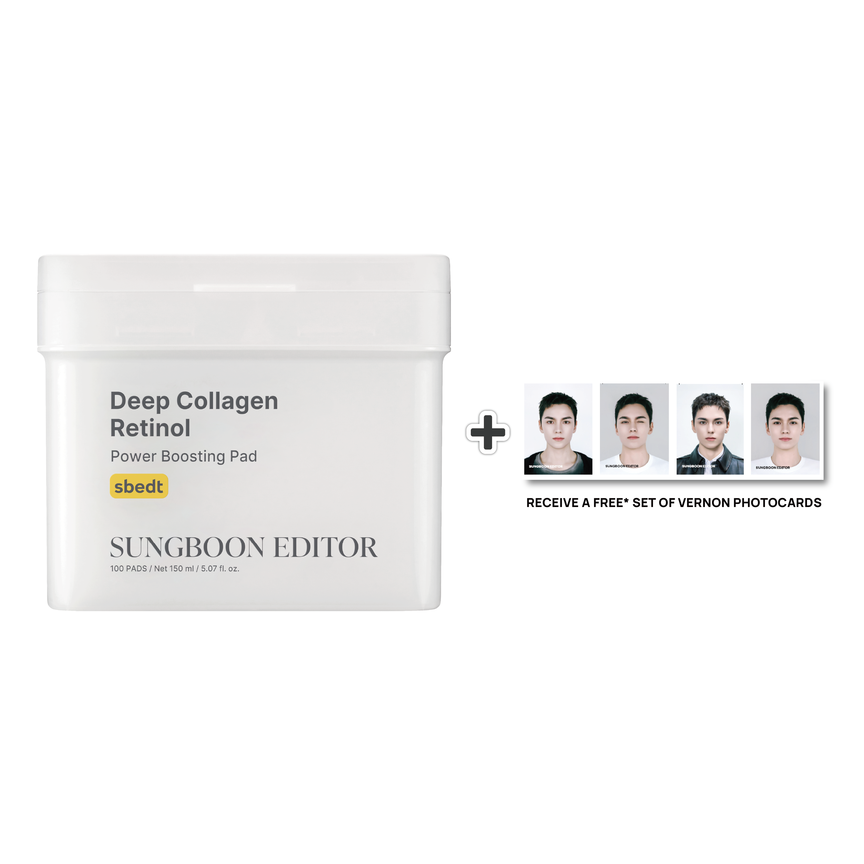 Sungboon Editor Deep Collagen Retinol Power Boosting Pad 150ml