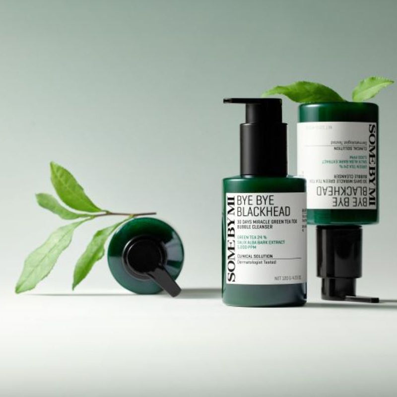 Some By Mi Bye Bye Blackhead 30 Days Milacle Green Tea Tox Bubble Cleanser 120g