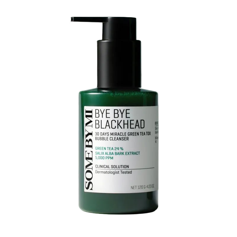 Some By Mi Bye Bye Blackhead 30 Days Milacle Green Tea Tox Bubble Cleanser 120g