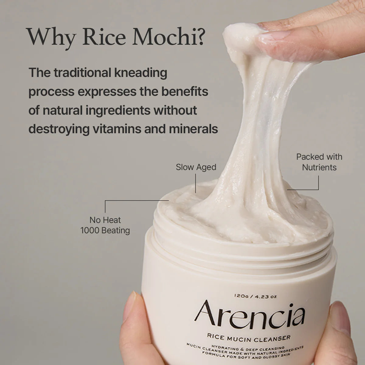 Arencia Rice Mucin Cleanser 120g
