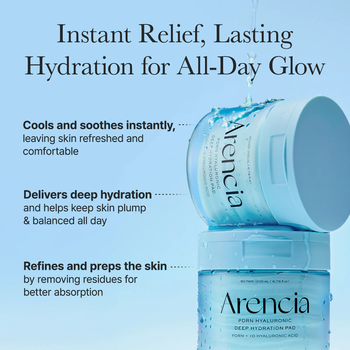 Arencia PDRN+ Hyaluronic Deep Hydration Pads 90ea