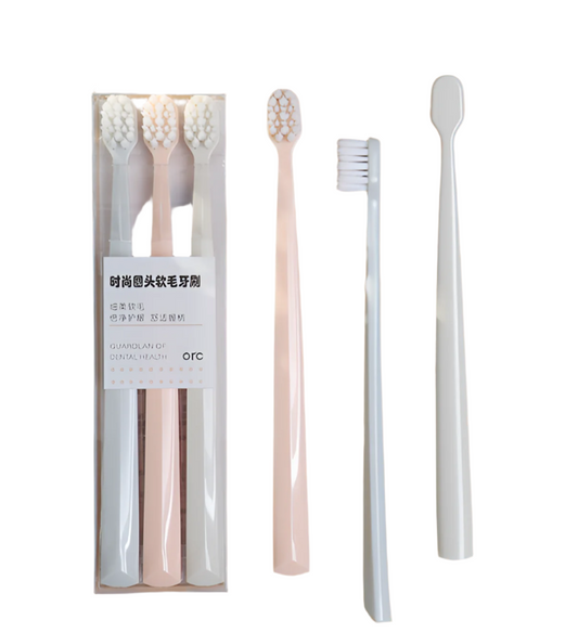 ORC Round Head Soft Bristle Toothbrush 3pcs