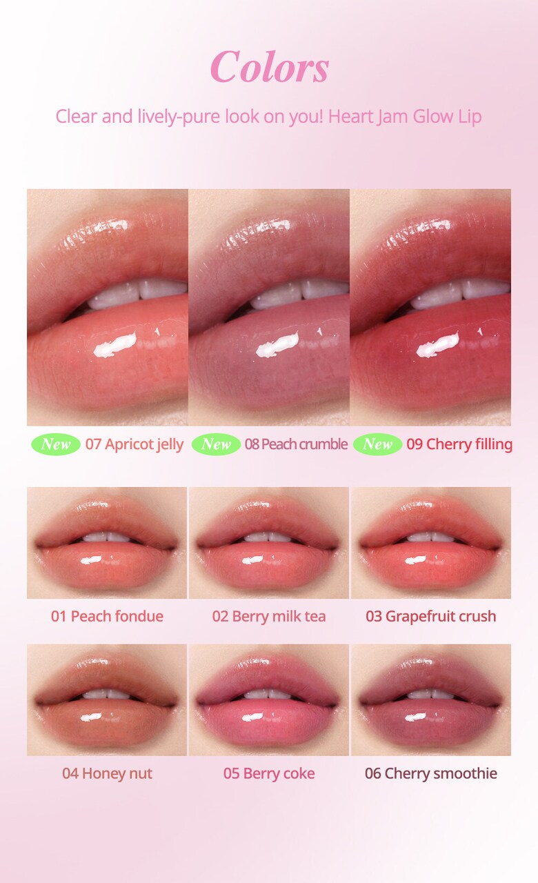 Peripera Heart Jam Glow Lip