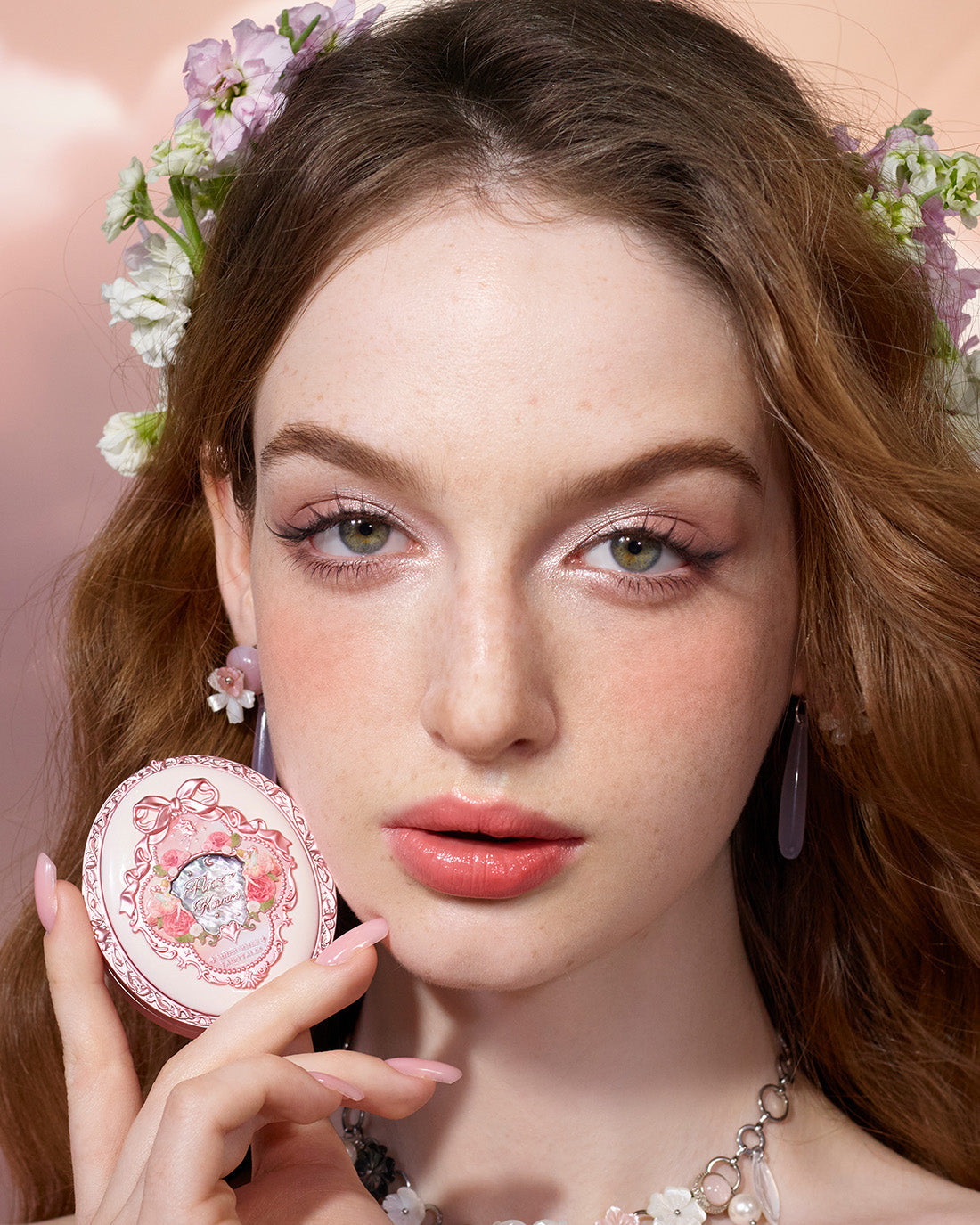 Flower Knows Midsummer Fairytales Collection Velvet Embossed Blush